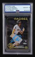 Jackson Merrill Signed 2024 Topps Chrome #207 RC (PSA | Autograph Graded PSA 10) at PristineAuction.com