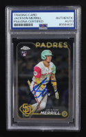 Jackson Merrill Signed 2024 Topps Chrome #USC153 RC (PSA) at PristineAuction.com
