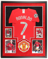Cristiano Ronaldo Signed Custom Framed Jersey Display (Fanatics) at PristineAuction.com