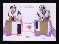 Cooper Kupp / Jared Goff 2019 Panini Flawless Dual Diamond Memorabilia Silver #15 #06/20 at PristineAuction.com
