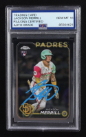 Jackson Merrill Signed 2024 Topps Chrome #USC153 RC (PSA | Autograph Graded PSA 10) at PristineAuction.com