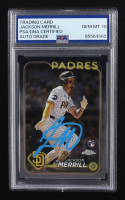 Jackson Merrill Signed 2024 Topps Chrome #207 RC (PSA | Autograph Graded PSA 10) at PristineAuction.com