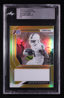 Kenneth Walker III 2022 Pro Set Metal Pre-Production Proof Prismatic Gold #NN #1/1 RC (Leaf) at PristineAuction.com