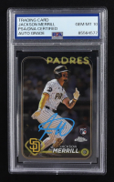 Jackson Merrill Signed 2024 Topps Chrome #207 RC (PSA | Autograph Graded PSA 10) at PristineAuction.com