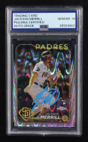 Jackson Merrill Signed 2024 Topps Chrome #207 RC (PSA | Autograph Graded PSA 10) at PristineAuction.com