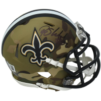 Rashid Shaheed Signed Saints Camo Alternate Speed Mini Helmet (Beckett) at PristineAuction.com
