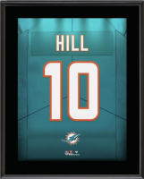Tyreek Hill Dolphins Jersey Number Framed Plaque Display at PristineAuction.com