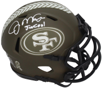 Joe Montana Signed LE 49ers Salute to Service Alternate Speed Mini Helmet Inscribed "Joe Cool" (Fanatics) at PristineAuction.com