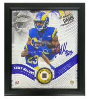 Kyren Williams Rams LE Custom Framed Display with Piece of Game-Used Football at PristineAuction.com