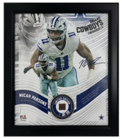 Micah Parsons Cowboys LE Custom Framed Display with Piece of Game-Used Football at PristineAuction.com
