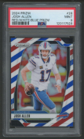 Josh Allen 2024 Panini Prizm Prizms Red White and Blue #28 (PSA 9) at PristineAuction.com