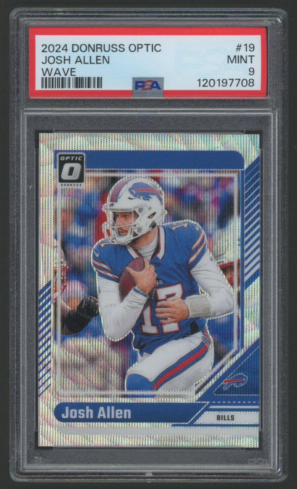 Josh Allen 2024 Donruss Optic Wave #19 #109/300 (PSA 9) at PristineAuction.com Josh Allen 2024 Donruss Optic Wave #19 #109/300 (PSA 9) at PristineAuction.com