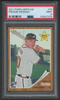 Freddie Freeman 2011 Topps Heritage #76 RC (PSA 9) at PristineAuction.com