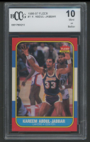 Kareem Abdul-Jabbar 1986-87 Fleer #1 (BCCG 10) at PristineAuction.com