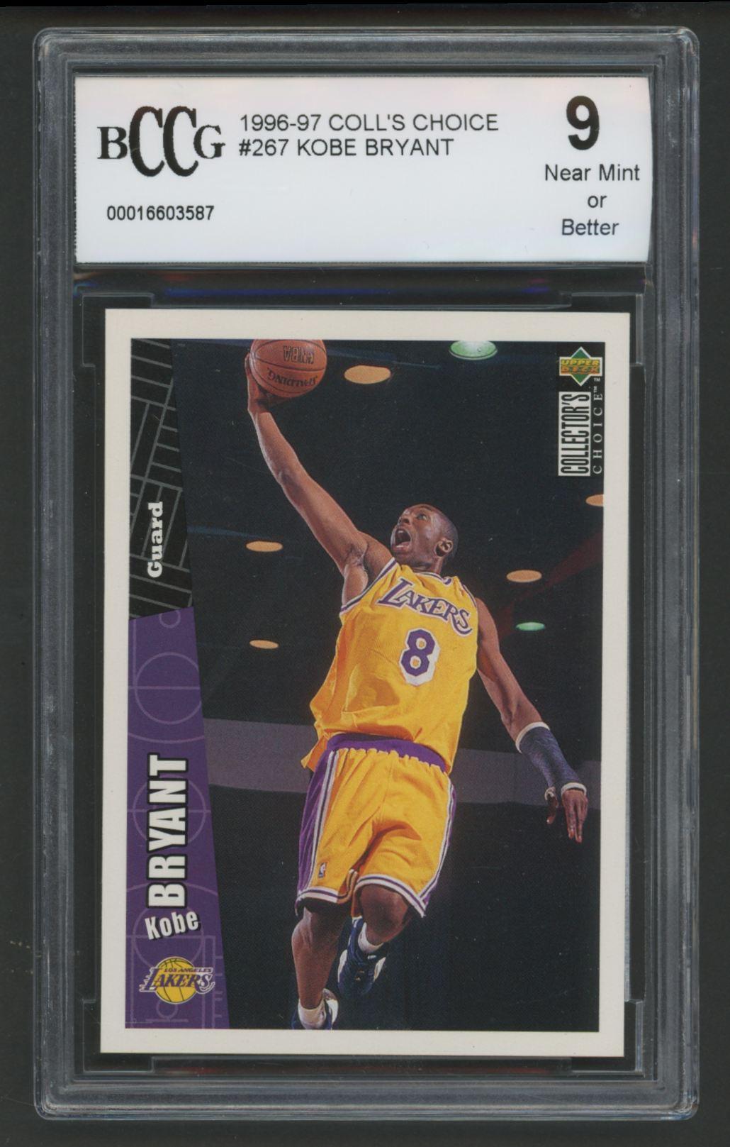 Kobe Bryant 1996-97 Collector's Choice #267 RC (BCCG 9) at PristineAuction.com Kobe Bryant 1996-97 Collector's Choice #267 RC (BCCG 9) at PristineAuction.com