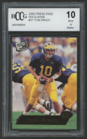 Tom Brady 2000 Press Pass Gold Zone #37 (BCCG 10) at PristineAuction.com