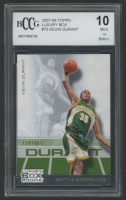 Kevin Durant 2007-08 Topps Luxury Box #75 #110/669 RC (BCCG 10) at PristineAuction.com
