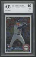 Freddie Freeman 2011 Topps Chrome #173 (BCCG 10) at PristineAuction.com