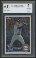 Freddie Freeman 2011 Topps Chrome #173 (BCCG 9) at PristineAuction.com