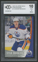 Connor McDavid 2015-16 Upper Deck Star Rookies #1 RC (BCCG 10) at PristineAuction.com