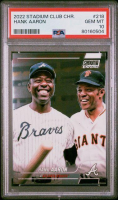 Hank Aaron 2022 Stadium Club Chrome #218 (PSA 10) at PristineAuction.com