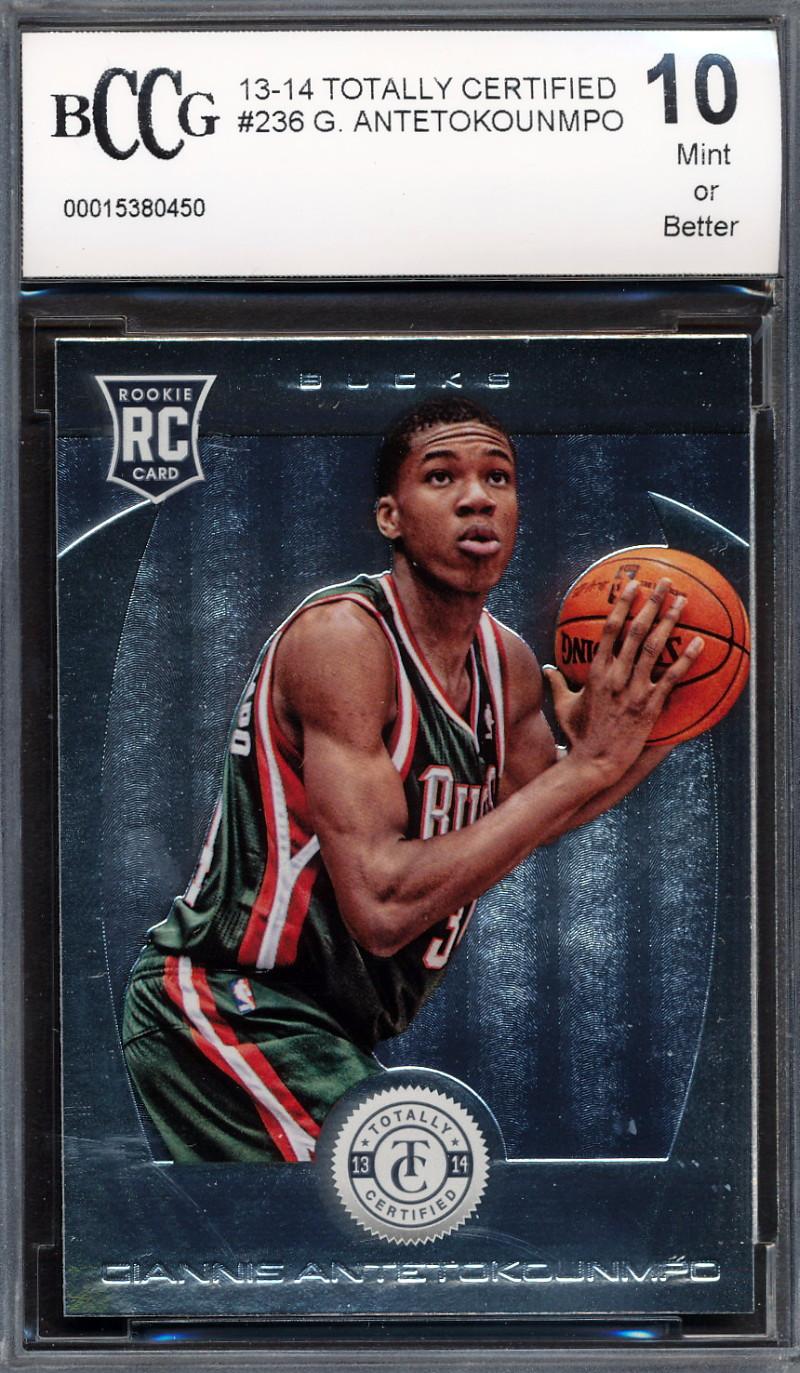 Giannis Antetokounmpo 2013-14 Totally Certified #236 (BCCG 10) at PristineAuction.com Giannis Antetokounmpo 2013-14 Totally Certified #236 (BCCG 10) at PristineAuction.com