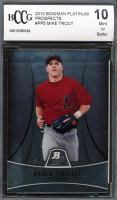 Mike Trout 2010 Bowman Platinum Prospects #PP5 RC (BCCG 10) at PristineAuction.com