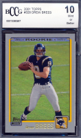Drew Brees 2001 Topps #328 RC (BCCG 10) at PristineAuction.com