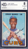 Ernie Banks 1967 Topps #215 (BCCG 8) at PristineAuction.com