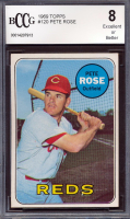 Pete Rose 1969 Topps #120 (BCCG 8) at PristineAuction.com