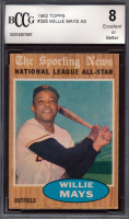 Willie Mays 1962 Topps #395 AS (BCCG 8) at PristineAuction.com