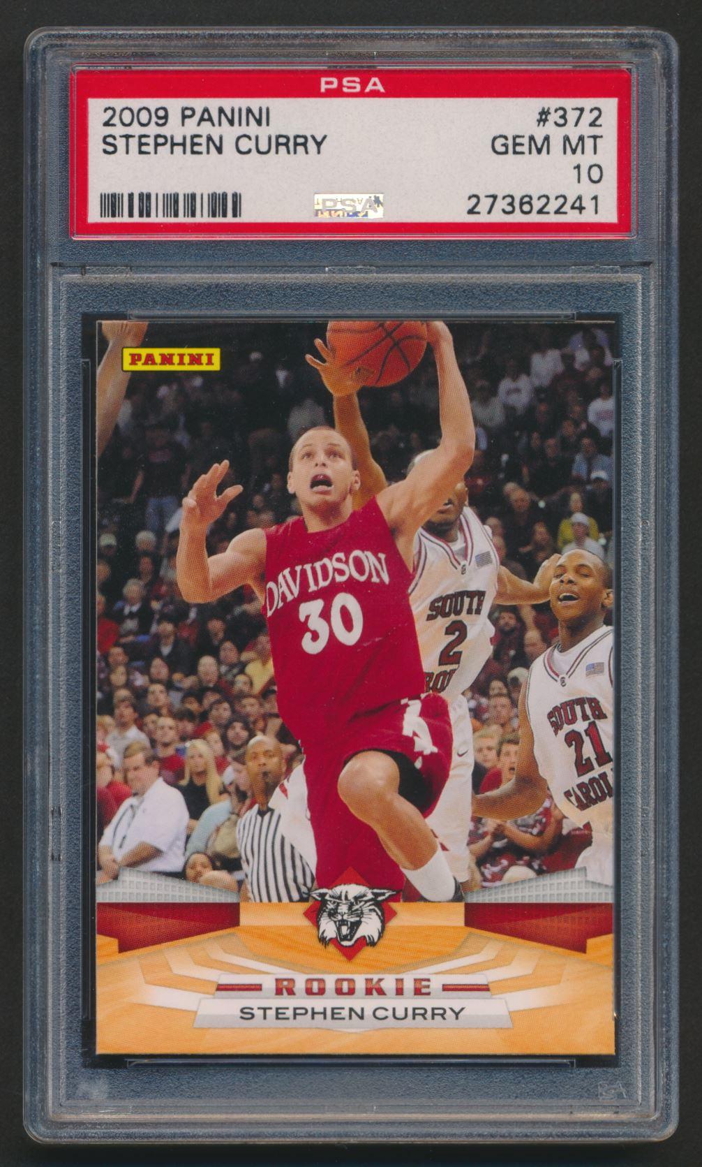 Stephen Curry 2009-10 Panini #372 RC (PSA 10) at PristineAuction.com Stephen Curry 2009-10 Panini #372 RC (PSA 10) at PristineAuction.com