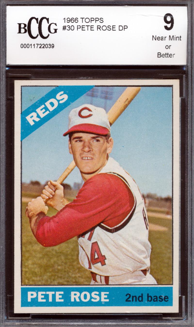 Pete Rose 1966 Topps #30 DP (BCCG 9) at PristineAuction.com Pete Rose 1966 Topps #30 DP (BCCG 9) at PristineAuction.com
