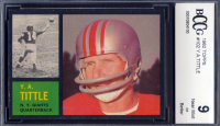 Y.A.Tittle 1962 Topps #102 (BCCG 9) at PristineAuction.com