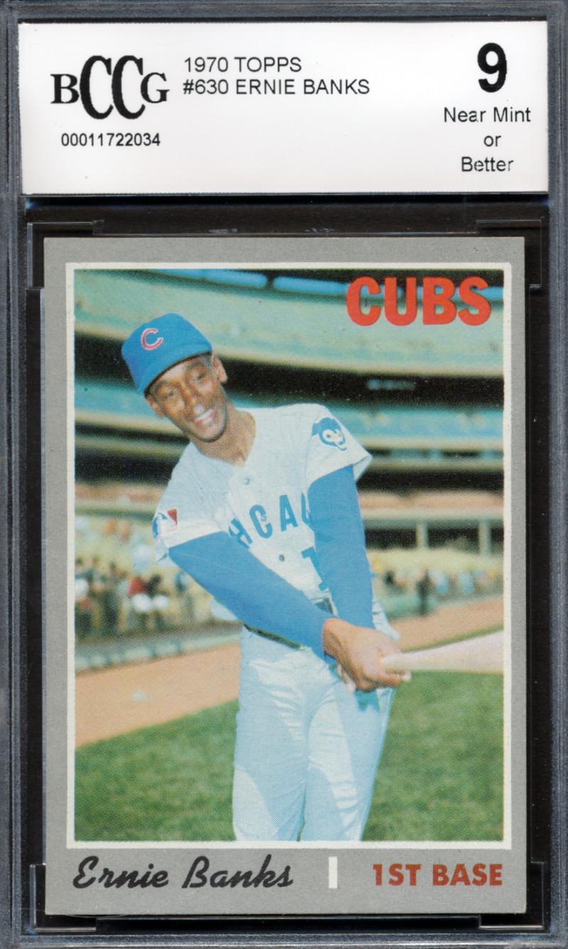 Ernie Banks 1970 Topps #630 (BCCG 9) at PristineAuction.com Ernie Banks 1970 Topps #630 (BCCG 9) at PristineAuction.com