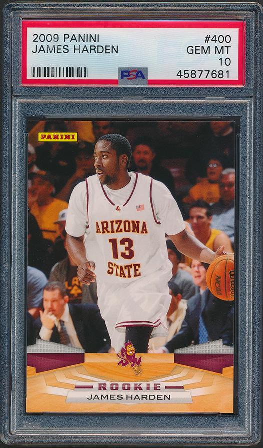 James Harden 2009-10 Panini #400 RC (PSA 10) at PristineAuction.com James Harden 2009-10 Panini #400 RC (PSA 10) at PristineAuction.com