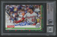 Juan Soto Signed 2019 Topps Walmart Holiday #HW8 RC (BGS | Autograph Graded 10) at PristineAuction.com