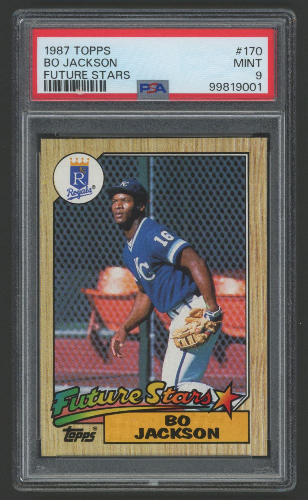 Bo Jackson 1987 Topps Future Stars #170 (PSA 9) at PristineAuction.com Bo Jackson 1987 Topps Future Stars #170 (PSA 9) at PristineAuction.com