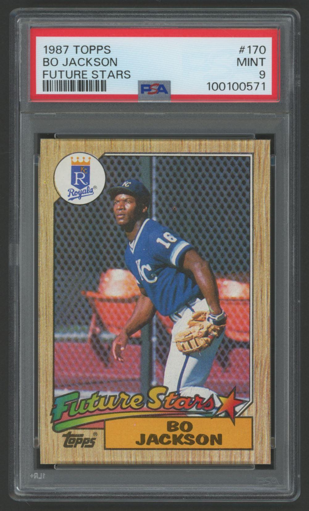 Bo Jackson 1987 Topps Future Stars #170 (PSA 9) at PristineAuction.com Bo Jackson 1987 Topps Future Stars #170 (PSA 9) at PristineAuction.com