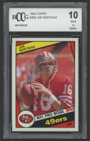 Joe Montana 1984 Topps #358 PB (BCCG 10) at PristineAuction.com