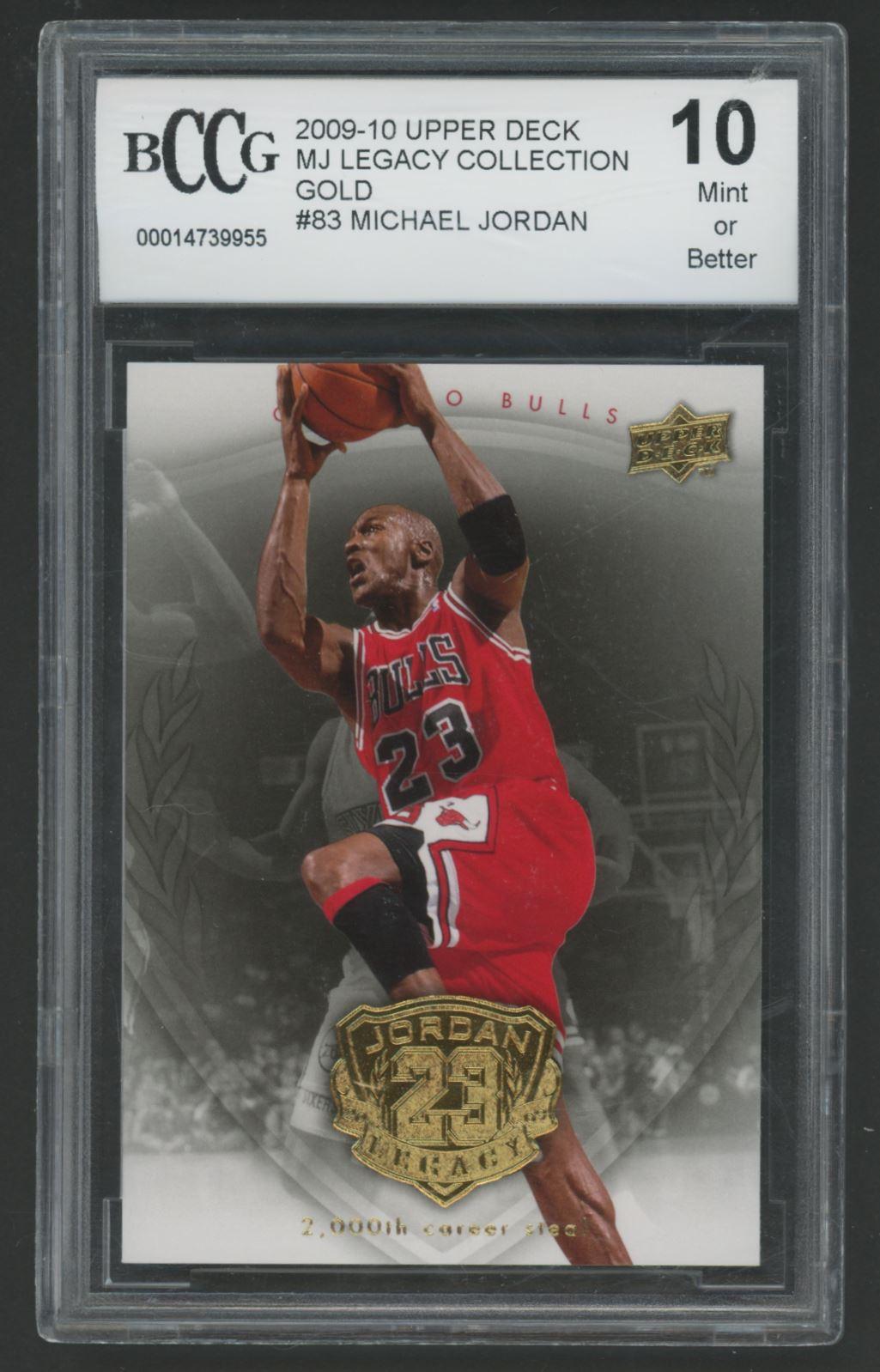 Michael Jordan 2009-10 Upper Deck Michael Jordan Legacy Collection Gold #83 (BCCG 10) at PristineAuction.com Michael Jordan 2009-10 Upper Deck Michael Jordan Legacy Collection Gold #83 (BCCG 10) at PristineAuction.com