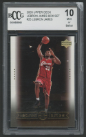 Lebron James 2003 Upper Deck Lebron James Box Set #25 (BCCG 10) at PristineAuction.com