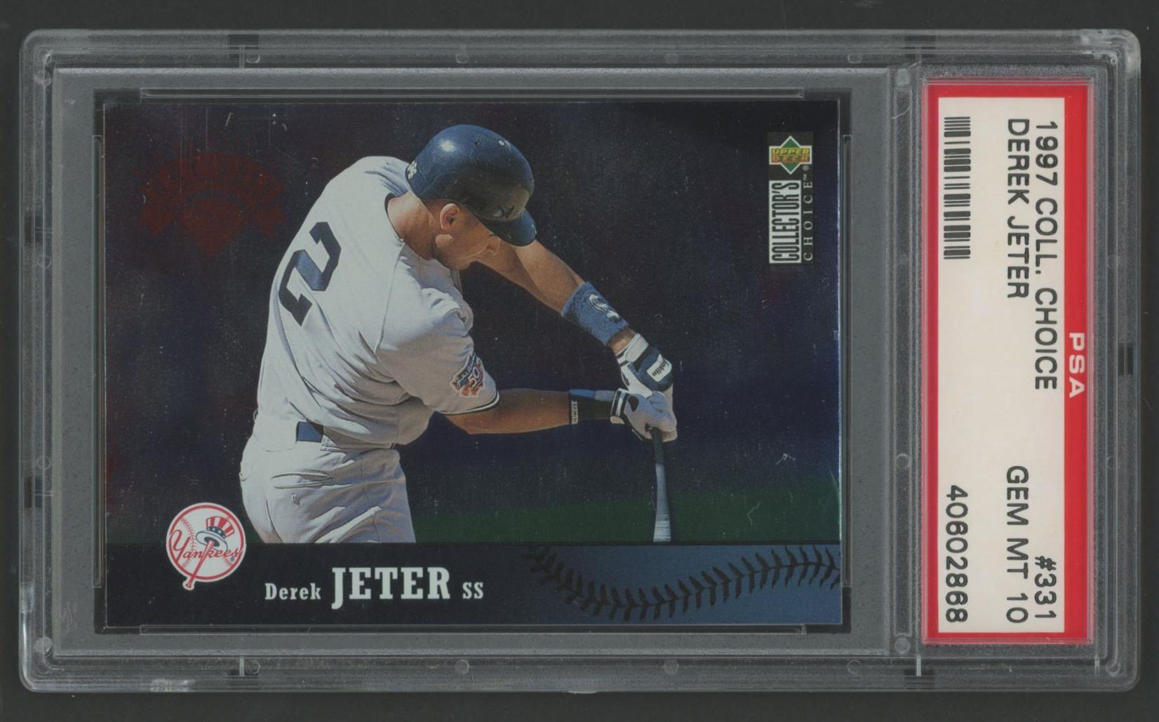 Derek Jeter 1997 Collector's Choice #331 GHL (PSA 10) at PristineAuction.com Derek Jeter 1997 Collector's Choice #331 GHL (PSA 10) at PristineAuction.com