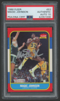 Magic Johnson Signed 1986-87 Fleer #53 (PSA | Autograph Graded 10) at PristineAuction.com