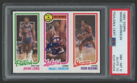 Magic Johnson Signed 1980-81 Topps #66 (PSA 8 | Autograph Graded 10) at PristineAuction.com