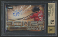 Bryce Harper 2017 Stadium Club Power Zone Autographs Orange #PZABH #/5 (BGS 9.5 | Autograph Graded 10) at PristineAuction.com