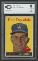 Don Drysdale 1958 Topps #25 (BCCG 8) at PristineAuction.com