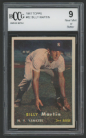 Billy Martin 1957 Topps #62 (BCCG 9) at PristineAuction.com