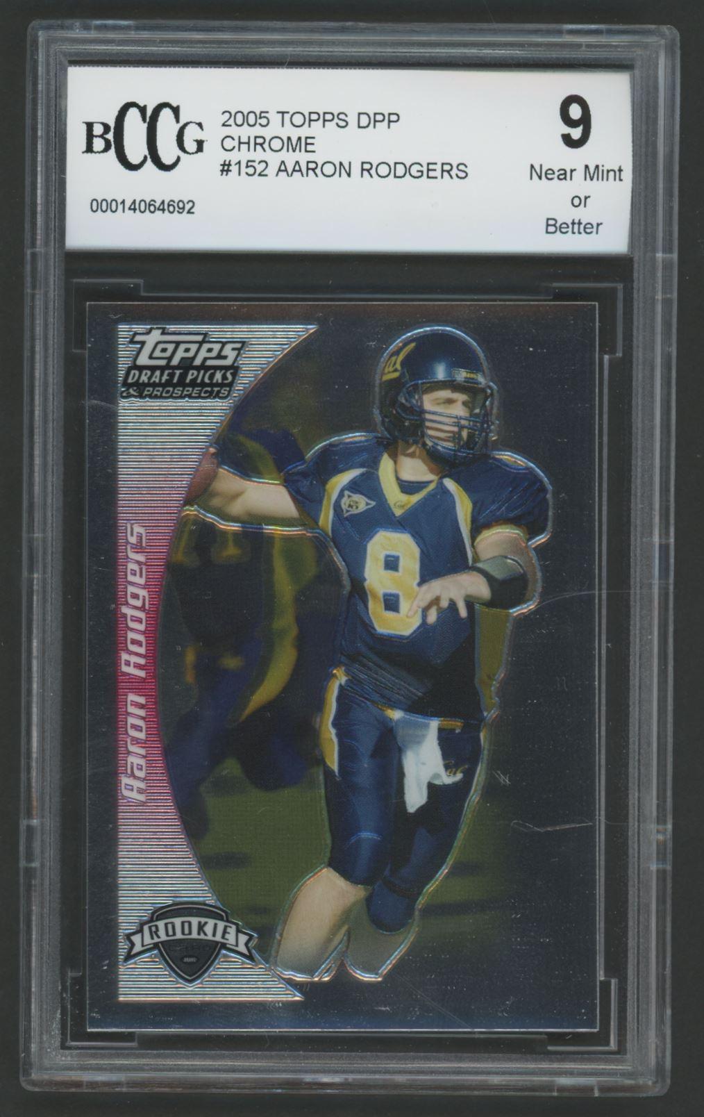 Aaron Rodgers 2005 Topps Chrome DPP #152 (BCCG 9) at PristineAuction.com Aaron Rodgers 2005 Topps Chrome DPP #152 (BCCG 9) at PristineAuction.com