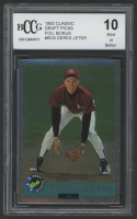 Derek Jeter 1992 Classic Draft Picks Foil Bonus #BC6 (BCCG 10) at PristineAuction.com